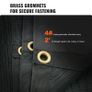 6 x 14ft Heavy Duty Dump Truck Mesh Tarp PVC Coated with Reinforced Stitching and Brass Grommets Image 5