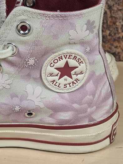Girls Converse Chuck Taylor All Star Hi Tops Trainers Runners Floral Size Uk 3 Eu 35 Womens (AT1)