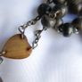 Antique  Rosary necklace pendant L-26" Image 7