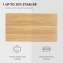 lectric Standing Desk ONE PIECE Height Adjustable Standing Desk With Memory Smart Panel Sit Stand Table With Hooks and Cupholder for Home Office (White Frame+ Maple Desktop) Image 9