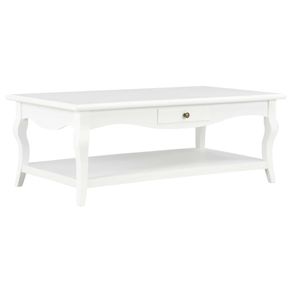 Coffee Table White 110x60x40 cm MDF