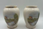 Arklow Pottery Blarney Castle Bud Vases