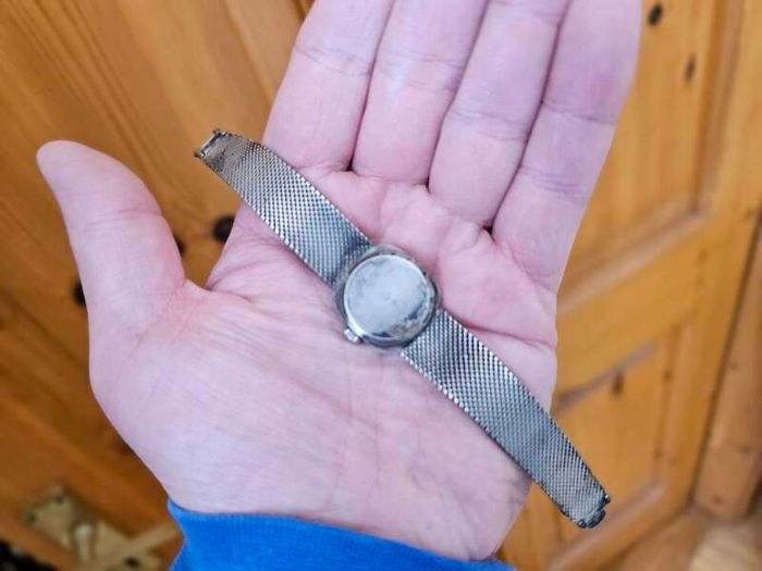 Silver 1940s Swiss Made Omikron Lady's Mechanical Wind up Swiss Watch 800s Silver