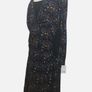 Black Multicoloured Geometric Floral Print Long Sleeve  Jersey Dress Uk 26 BNWTS price includes postage Image 2