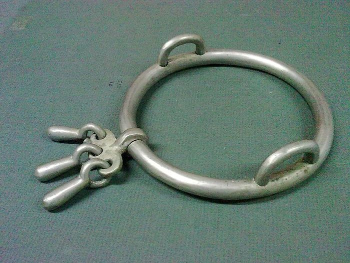 Large old nickel horse bit.