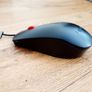Lenovo Wired USB Mouse - Red Scroll Wheel Image 2
