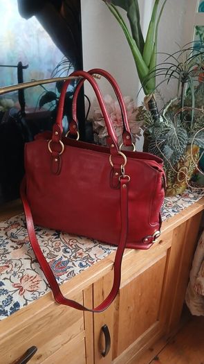 leather handbag