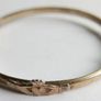 Vintage 18ct G.R. rolled gold Irish Claddagh  Bangle Bracelet Image 2