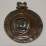 Copper pendant with orange crystals Image 2