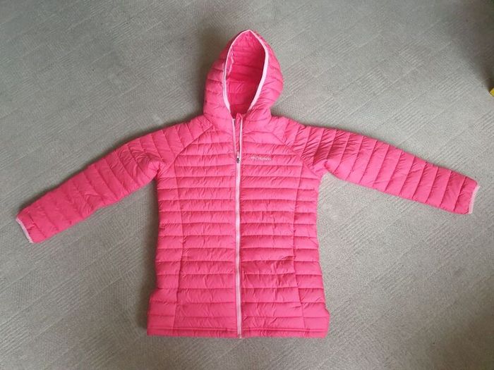 Columbia Girls Powder Lite Insulated Hooded Coat, Pink