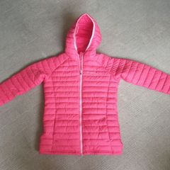 Columbia Girls Powder Lite Insulated Hooded Coat, Pink