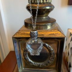 Glass vial jewellery chain