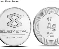 Elemental Ag 1 oz silver minted in USA