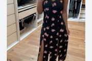 beautiful summer dress with roses size S like new H&amp;M