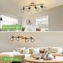 Spot Light Fittings for Ceilings Rotatable - Kitchen Lighting Ceiling Lights Wood - 4 Spotlights Ceiling Lights Black Wall Lights Living Room - Industrial Kitchen Lights E14 Wire Cage No Bulb Image 5