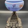 Antique Victorian Oil Lamp cast iron base 19th century Image 4