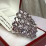 Silver ring with amethysts. Image 3