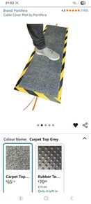 Cable cover mat for EV cable etc