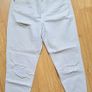 White Distressed Mom Jeans Image 2