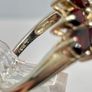 Sterling Silver ring 925 with Garnet Image 4