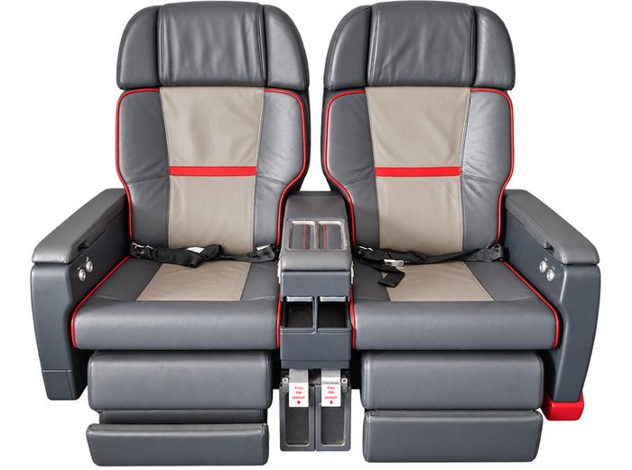 TAP Air Portugal Business Class Recliner Seats Genuine Aircraft Double Seat