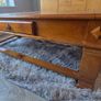 Rustic Solid Wood Coffee Table Farmhouse Style Image 2