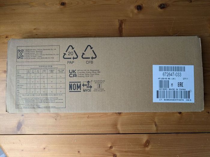 Brand New Unboxed HP KU 1156 Keyboard