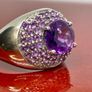 Silver ring with Amethyst Image 2