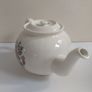 Lovely Country Style Red, White and Green Floral Teapot, Made in Romania Image 6