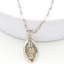 925 Vintage Abstract Silver Necklace Image 5