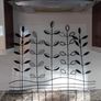 Flower wall decor-black metal Image 2