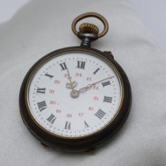 Vintage Gun Metal  Pocket Watch