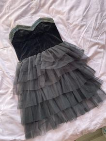 black mini dress
