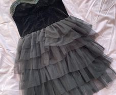black mini dress