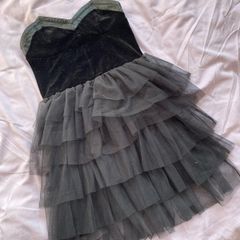 black mini dress