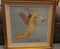 Antique Cross Stitch Picture