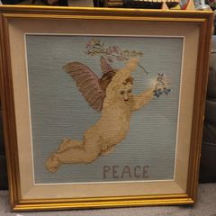 Antique Cross Stitch Picture