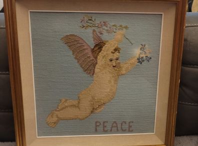 Antique Cross Stitch Picture