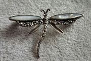 sterling silver dragonfly brooch