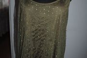 Papaya weekend khaki sequin top size UK18/20 EU46/48 Postage included