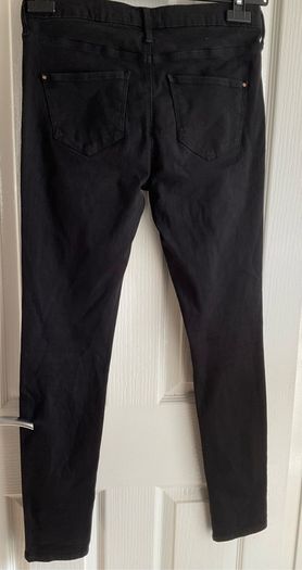 River Island 'Molly' Mid-Rise Skinny Jeans Black