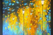 Robert Popczyk "Autumn alley"  Framed