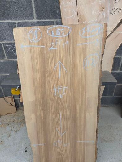 Live Edge Ash Slab - Kiln Dried