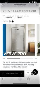 Flair verve pro slider door 1600mm