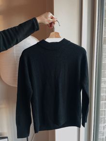 Muji Women's Neck Sweater, Wool Yak, Size S