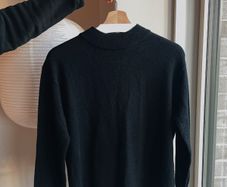 Muji Women's Neck Sweater, Wool Yak, Size S