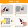 14PCS Wall Repair Patch, 2/4/6 inch Wall Repair Kit, Includes 10 Pcs Self Adhesive Walls Hole Filler Patchs with 2 Sandpaper, 2 Scraper for Fixing Walls & Ceilings Image 5