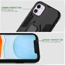 For iPhone 12 Mini Cover Hybrid Case Rugged Shockproof Magnet Ring Stand Black New - FHT06IPK5 Image 6