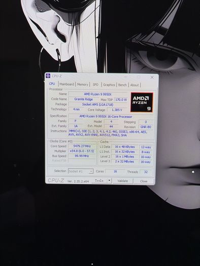 AMD Ryzen 9 9950X AM5 16-Core 32-Thread Processor