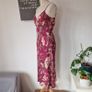 Vintage Y2K floral linen midi dress Made in UK by Jigsaw size 8-10 Image 5